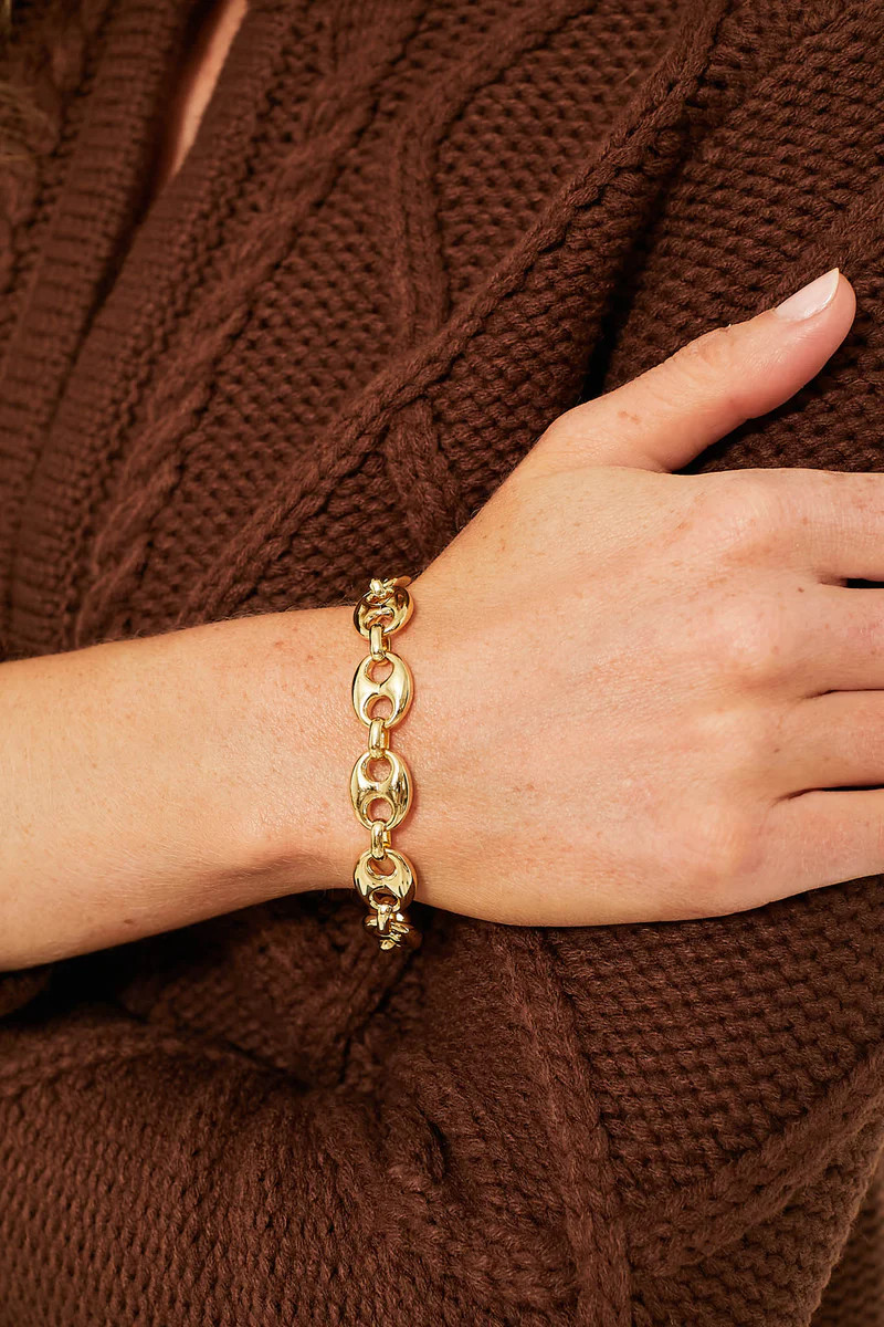 Gold Chunky Mariner Link Bracelet | Tuckernuck (US)