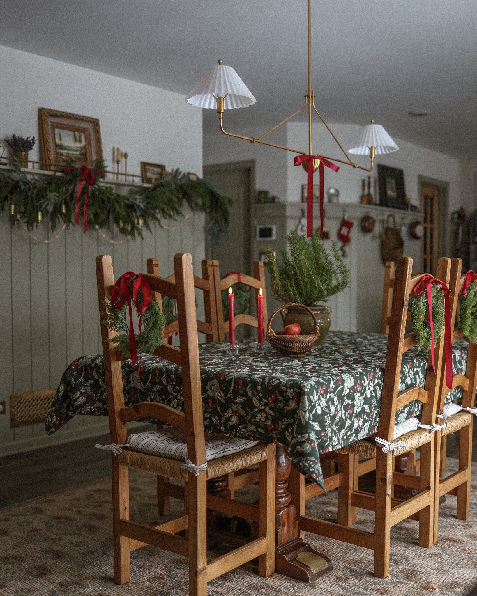 The dining nook is officially ready for Christmas 🎄♥️

The tablecloth is from target a few years ago and no longer sold so I linked some similar block print tablecloths here  

#LTKHome #LTKSeasonal #LTKHoliday