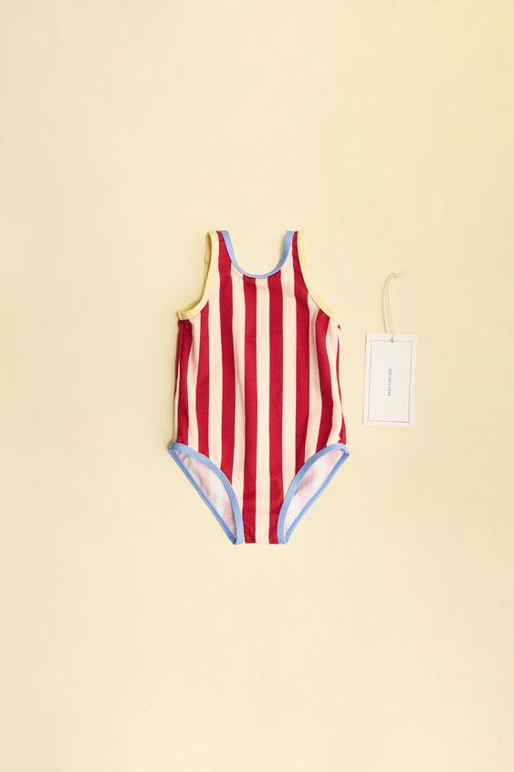 ZARA TIMELESS - STRIPED SWIMSUIT | Zara US