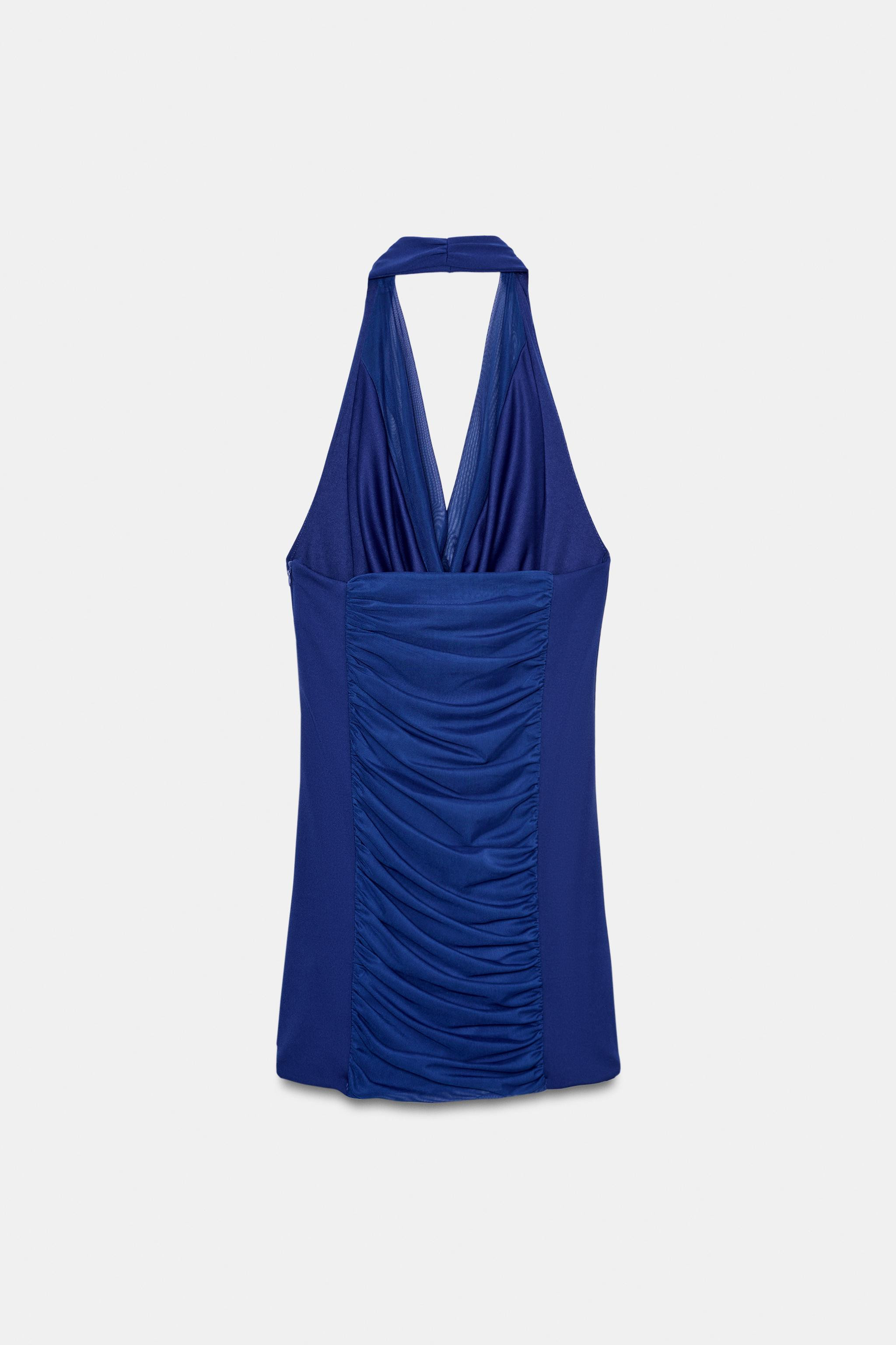 MINIKLEID HALTER MIT T\u00dcLL | Zara DE