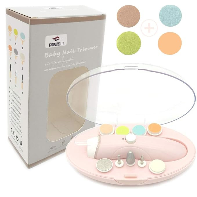 Rechargeable Baby Nail File, Fansidi Electric Baby Nail Trimmer for Newborn Infant or Toddler Toe... | Amazon (US)