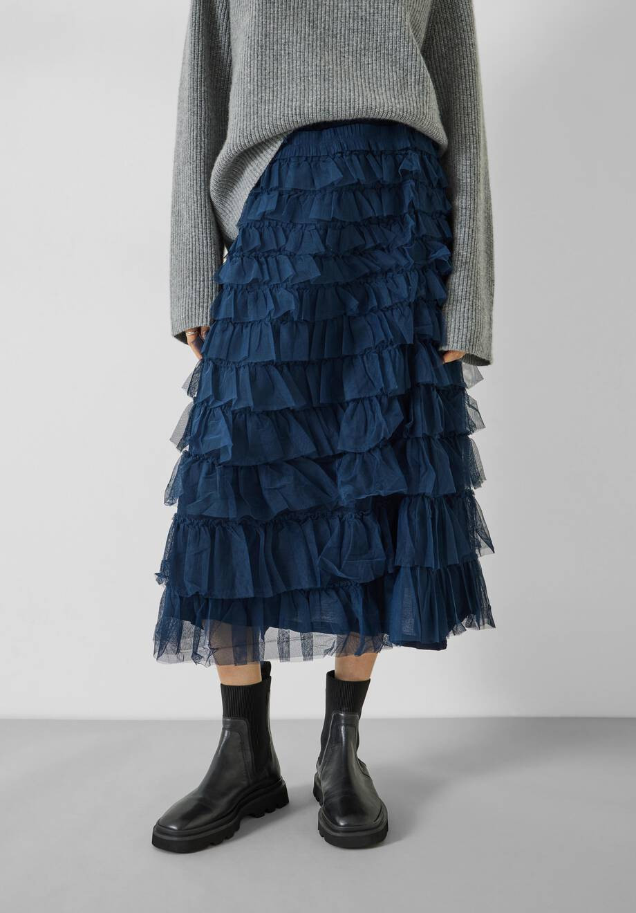 Florence Ruffle Jersey Skirt | Hush Homewear (UK)