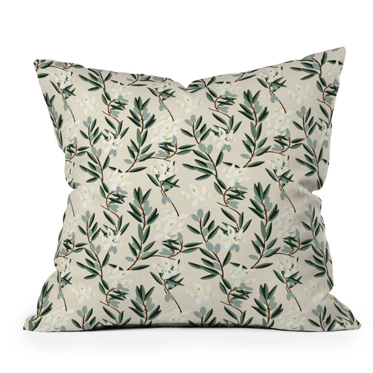 Holli Zollinger Bloom Outdoor Throw Pillow Olive Green - Deny Designs | Target