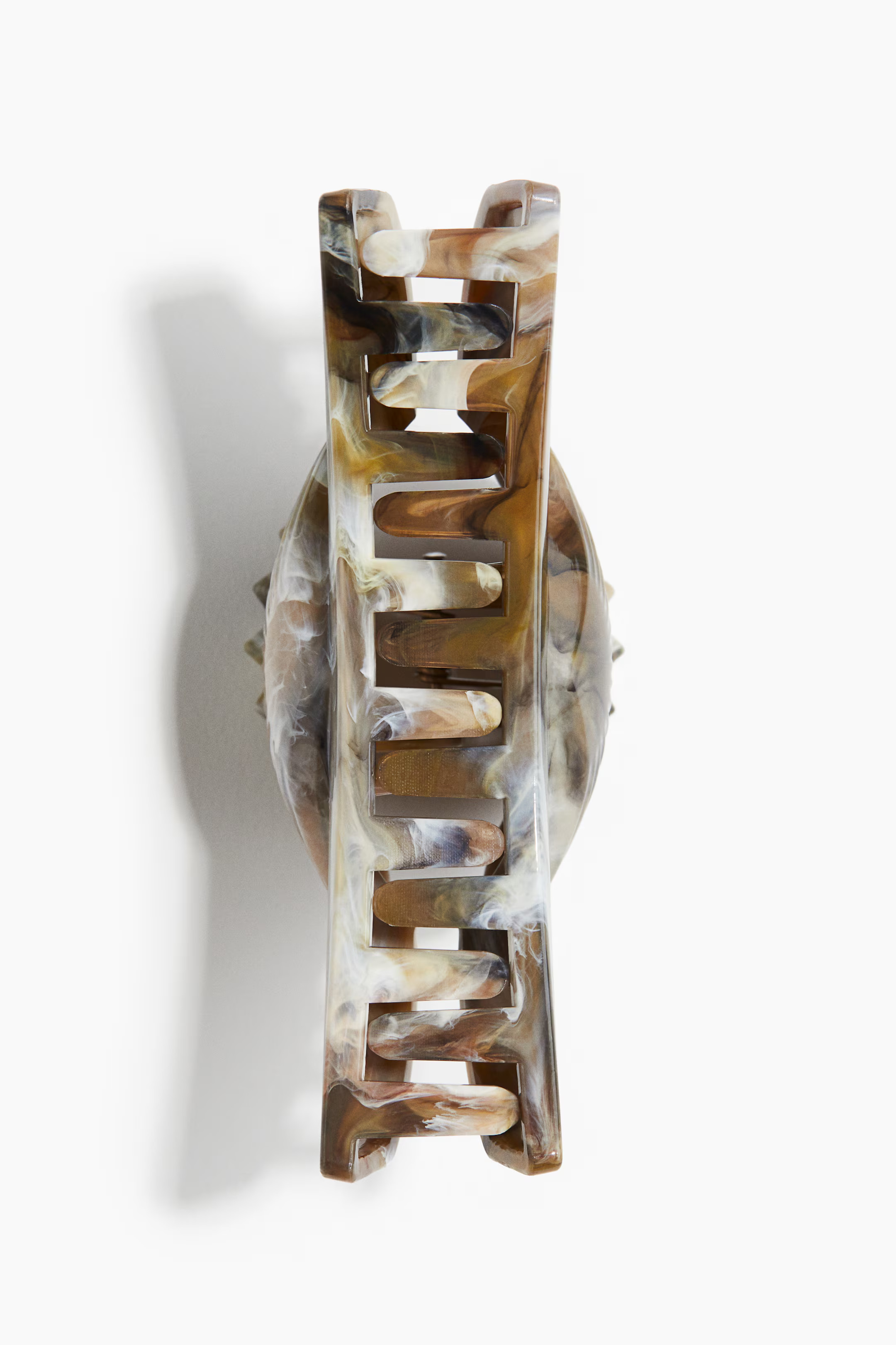 Hair claw - Dark beige/Marbled - Ladies | H&M GB | H&M (UK, MY, IN, SG, PH, TW, HK)