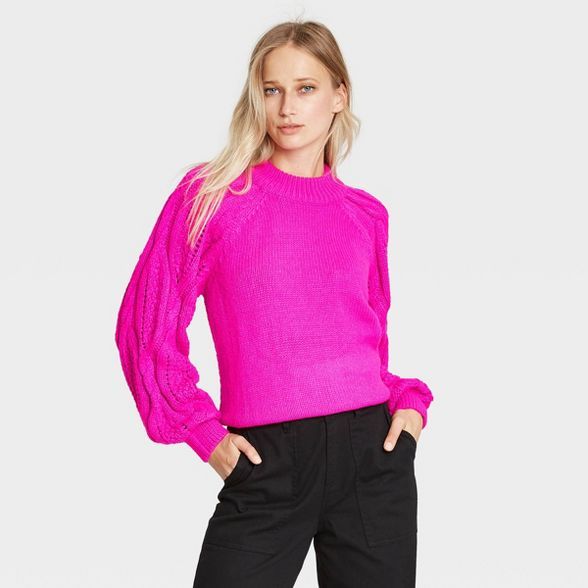Women's Mock Turtleneck Pullover Sweater - Who What Wear™ | Target