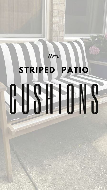 A easy way to update your patio furniture. Loving my new striped chair cushion + pillow set. Immediately transformed my outdoor furniture 

#LTKHome #LTKFindsUnder100 #LTKVideo