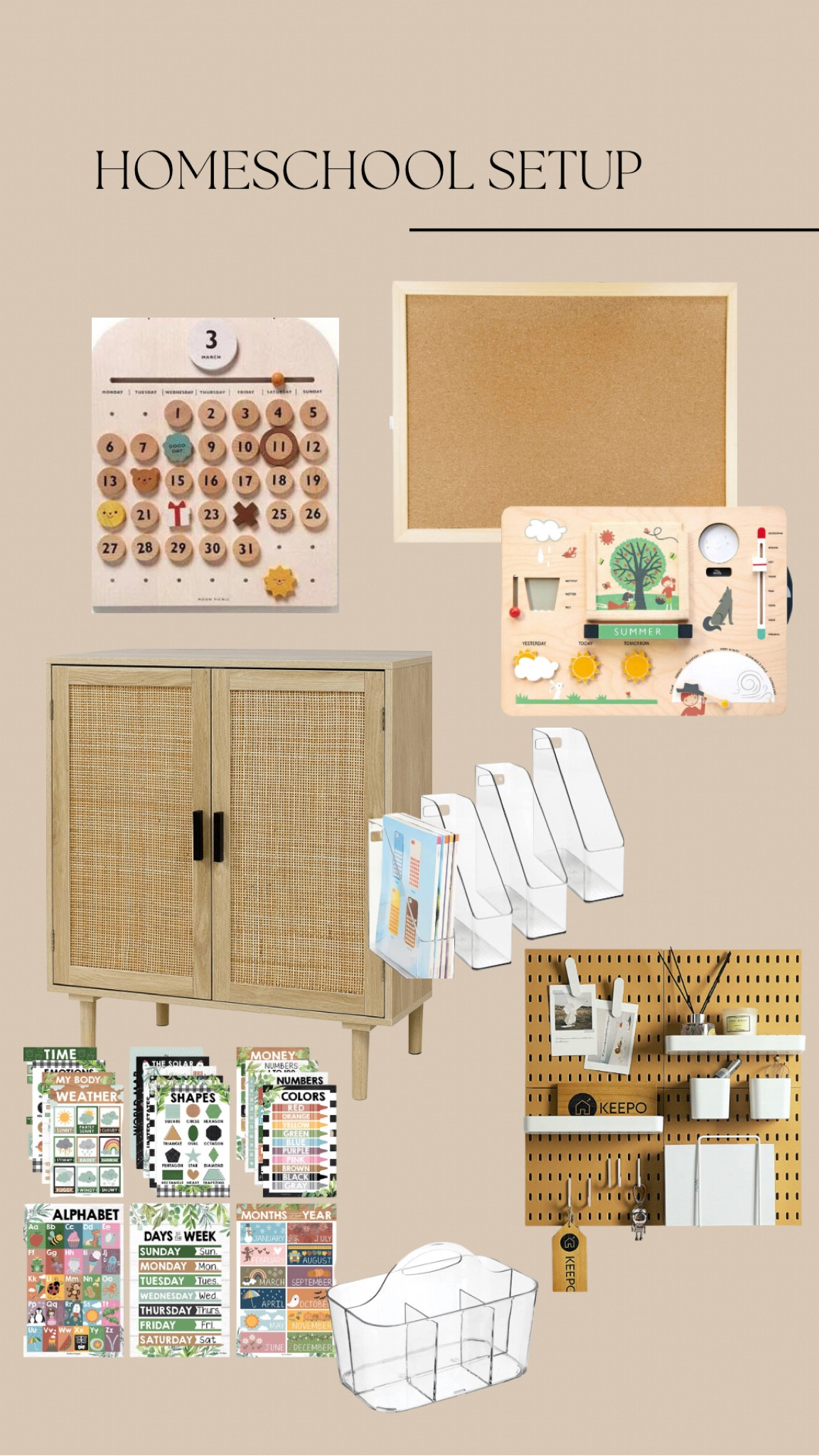 Homeschool room setup. Tried to link whatever I could 🫶🏼✨

Our pegboard is from Ikea but I linked a similar one! 

Homeschool
Room inspo
Home decor
Toddler
Sahm

#LTKhome #LTKfamily #LTKkids