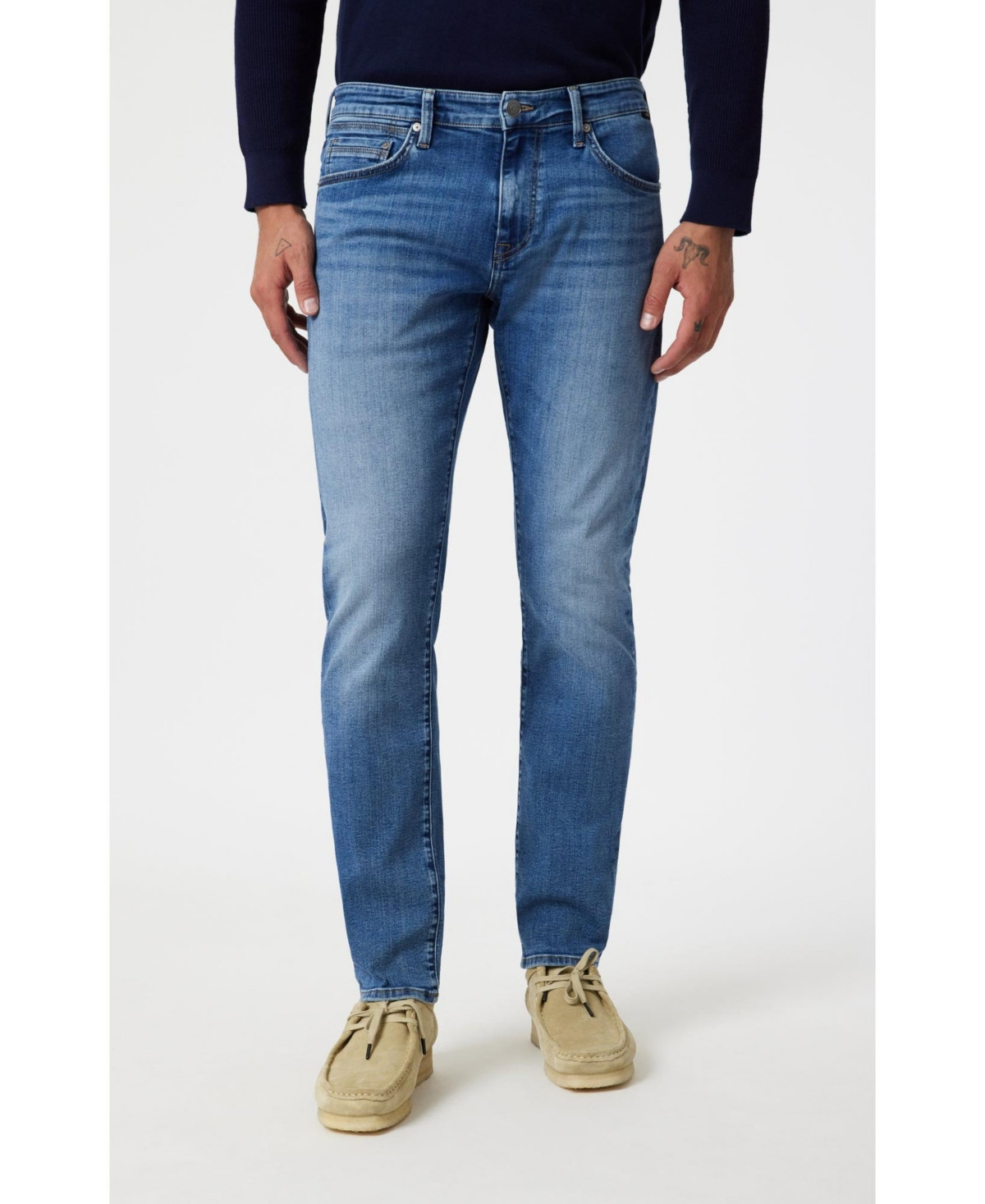 Mavi Jeans Men's Mavi Jake Slim Leg In Mid Brushed Nashville - Mid blue | Macy's