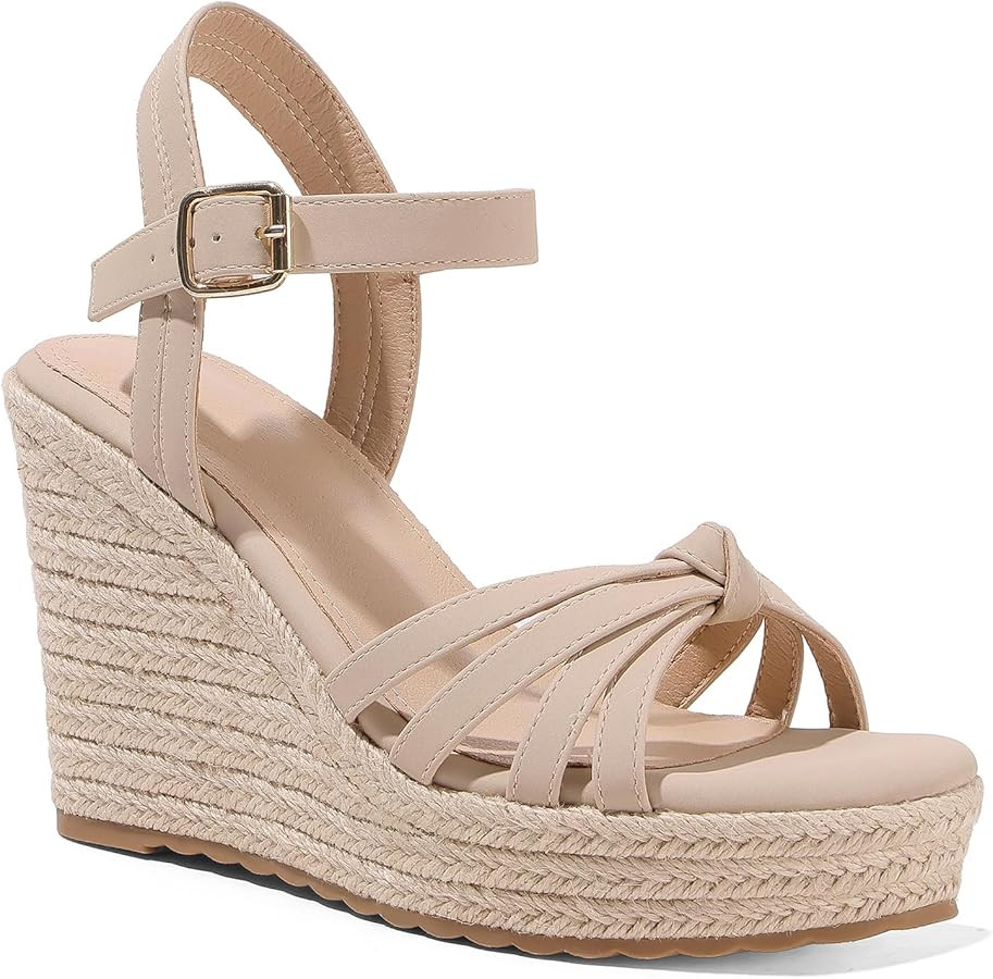 mikarka Sandals for Women 2026: Comfortable Wedge Platform Sandals Women - Braided Espadrilles fo... | Amazon (US)