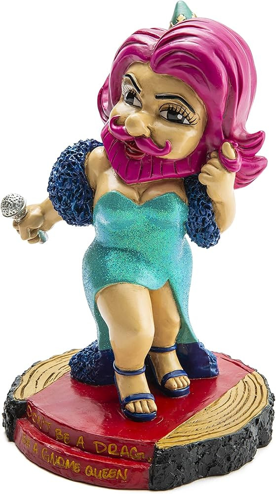 BigMouth Inc Drag Queen Garden Gnome Statue, Funny Outdoor Lawn & Yard Figurine, Housewarming Gag... | Amazon (US)