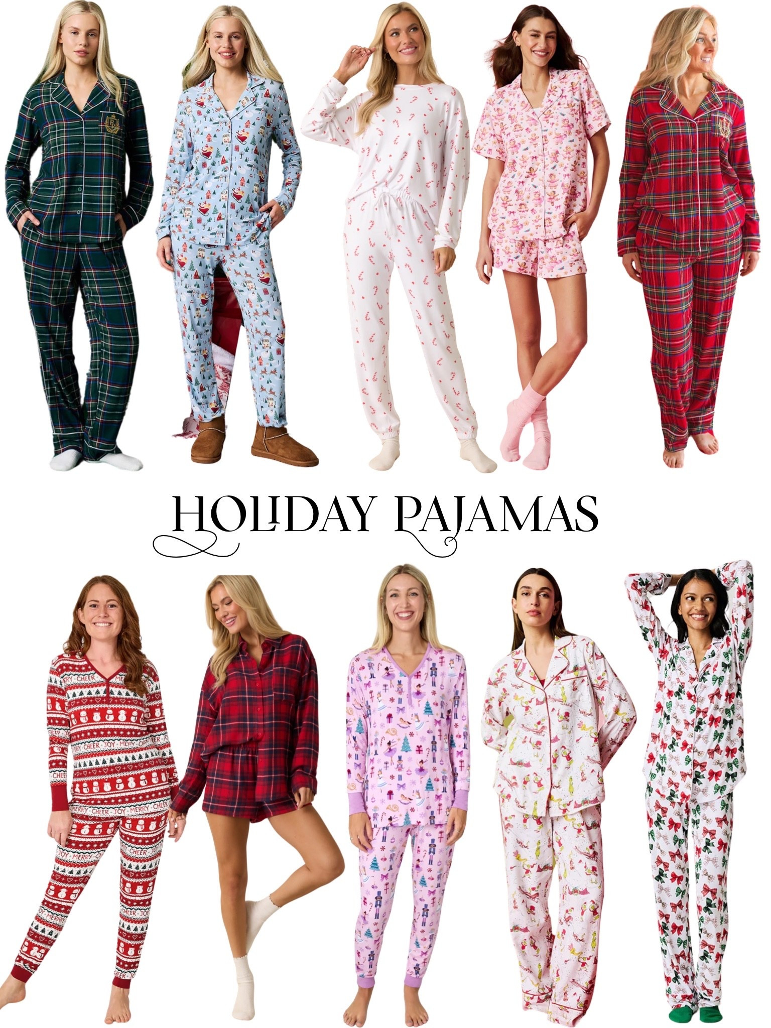Holiday Pajamas for women! All of these but the two red dress boutique sets have family matching as well!!

Christmas pajamas, holiday PJs, family matching holiday pajamas, Christmas pjs, family matching, holiday pajamas 

#LTKmomlife #LTKHoliday #LTKFamily