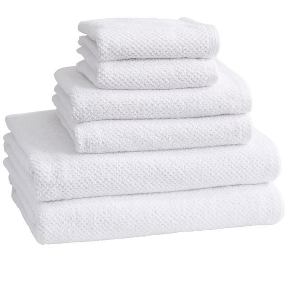 Great Bay Home 100% Cotton Ultra-Absorbent Textured Bath Towels | Target