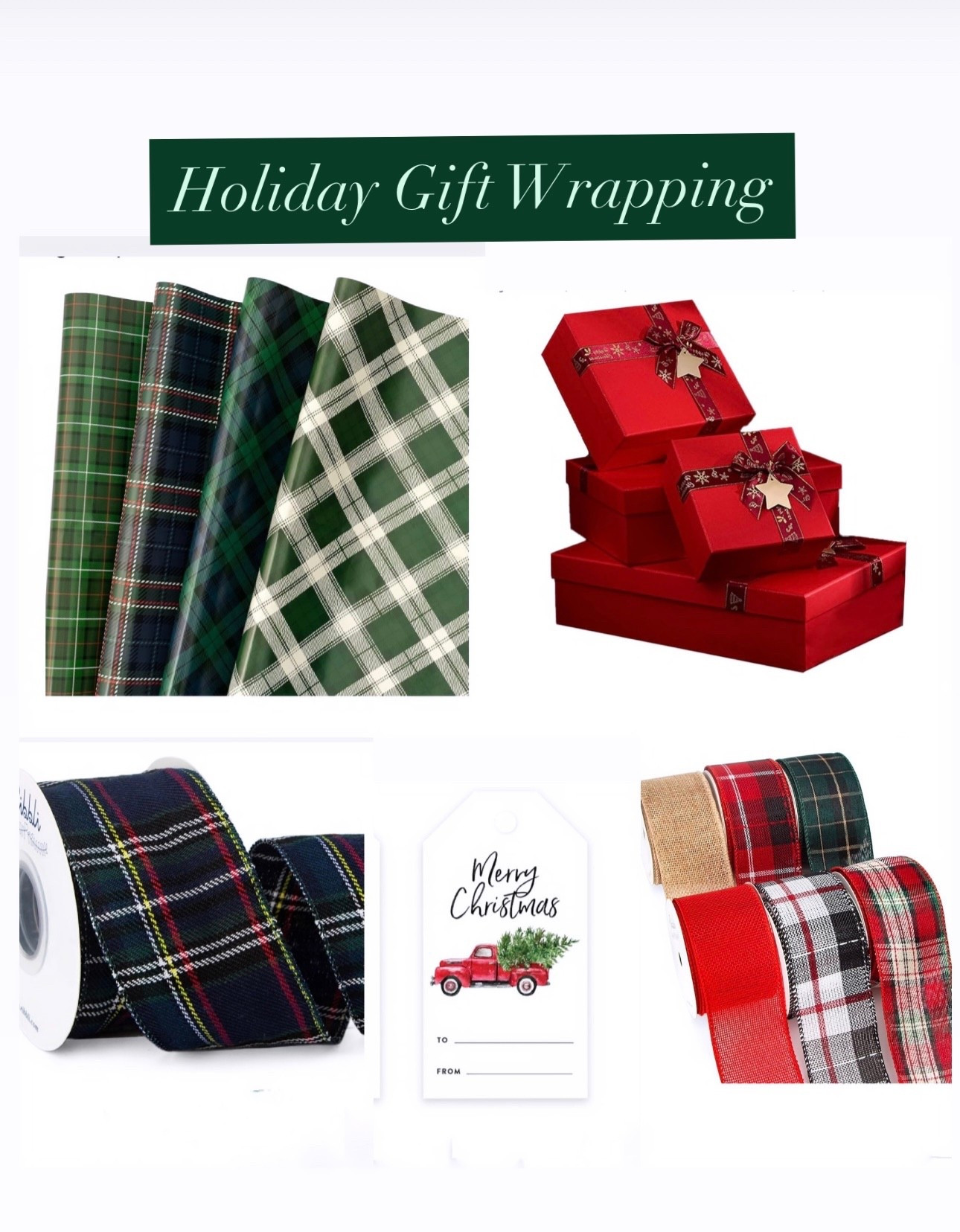 Holiday gift wrapping, Christmas gift wrapping, plaid wrapping paper 

#LTKFindsUnder50 #LTKHoliday #LTKGiftGuide