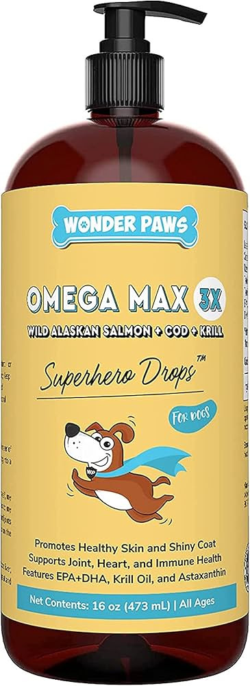 Wonder Paws Fish Oil For Dogs - Omega 3 For Dogs From Alaskan Salmon, Cod & Krill Oil - EPA DHA F... | Amazon (US)
