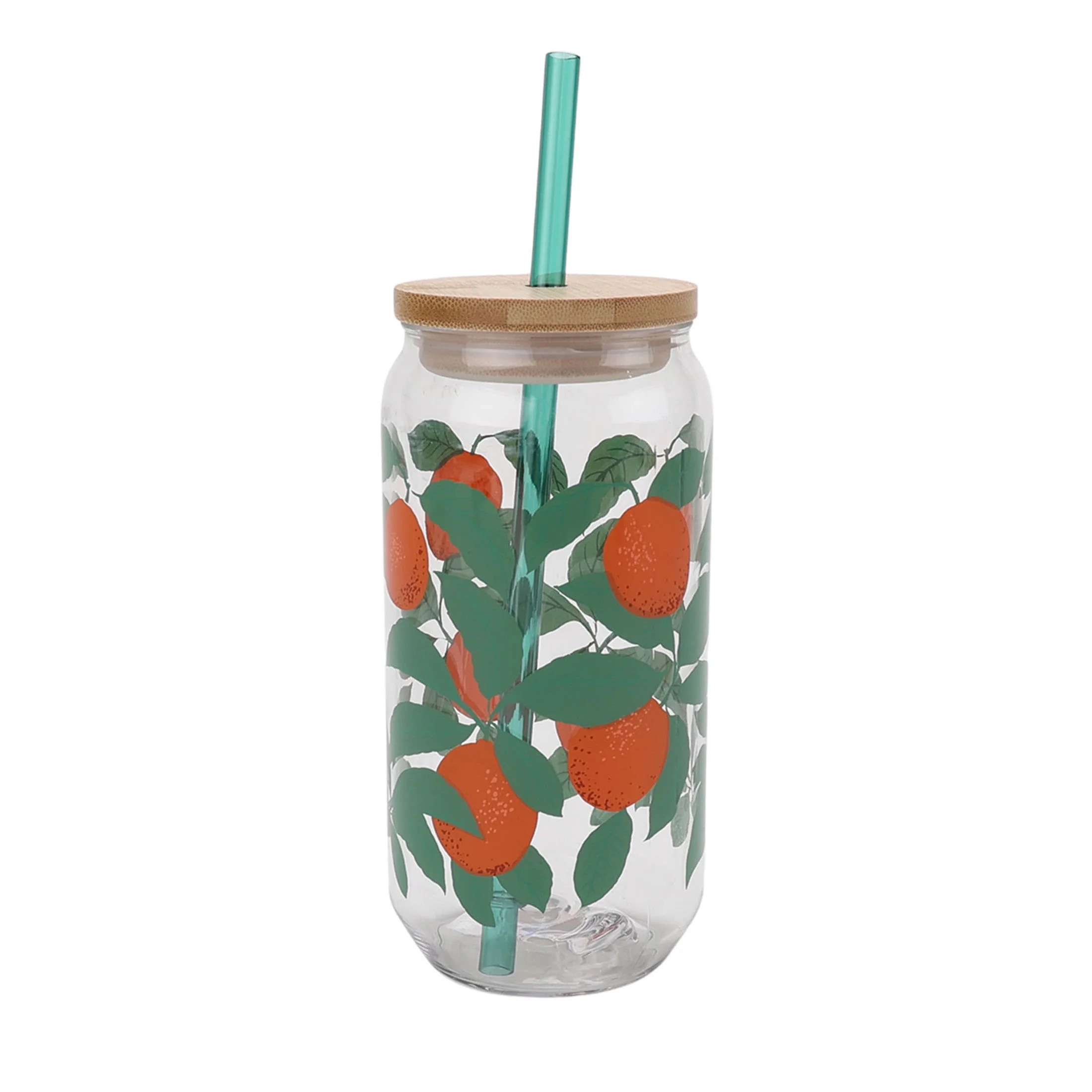 Mainstays by Becky G. & Alejandra 20-Ounce Acrylic Can Shape Tumbler, Orange & Green | Walmart (US)