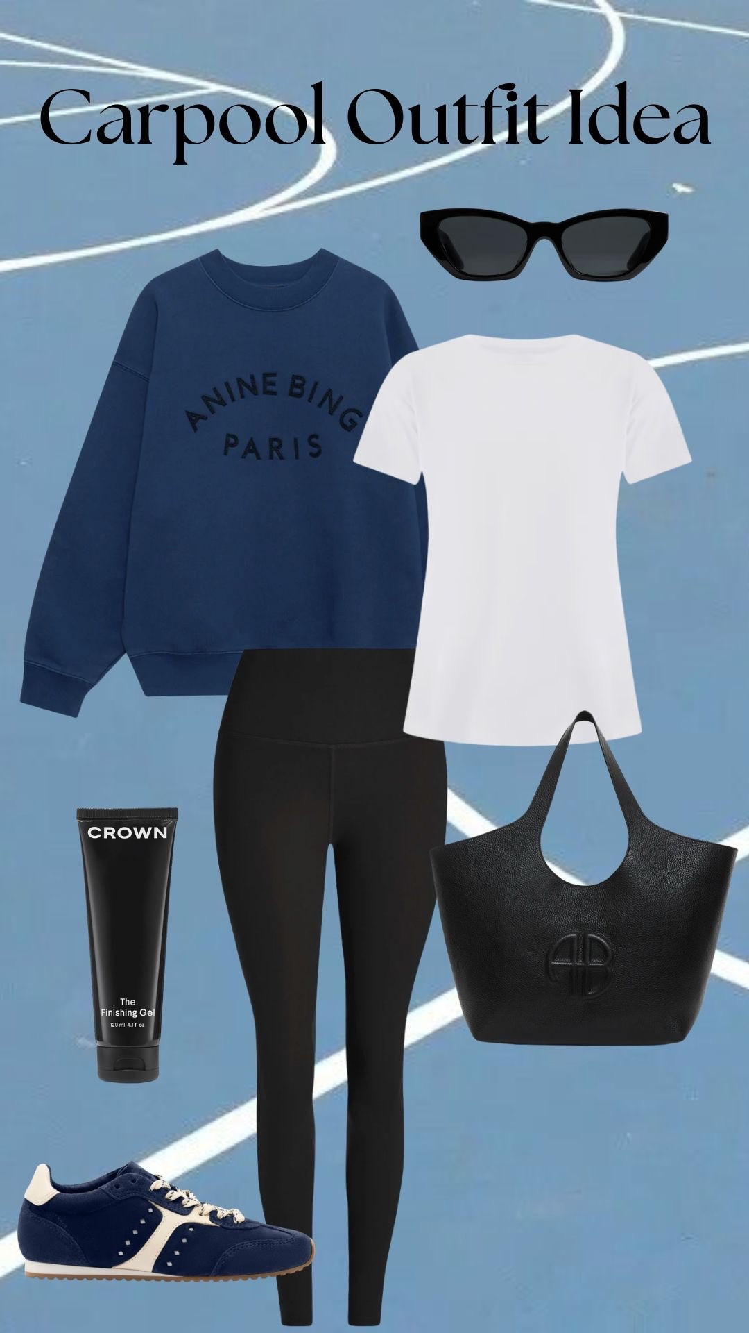 Carpool Outfit Idea!
Anine Bing Sweatshirt, KHAITE sunnies, Varley Leggings, Boyfriend Tee, Larroude sneakers, Anine Bing Tote, Crown Affair The Finishing Gel!

#LTKShoeCrush #LTKStyleTip #LTKActive
