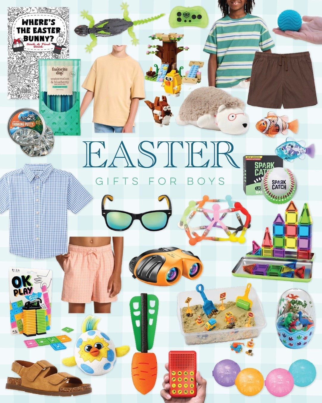 Baskets built for boys. Toys, gadgets, cool clothes, and treats they’ll be pumped to find on Easter morning.

#EasterBasket #BoysGiftGuide #EasterFinds #KidsGifts #SpringFun

#LTKSeasonal #LTKmomlife #LTKKids