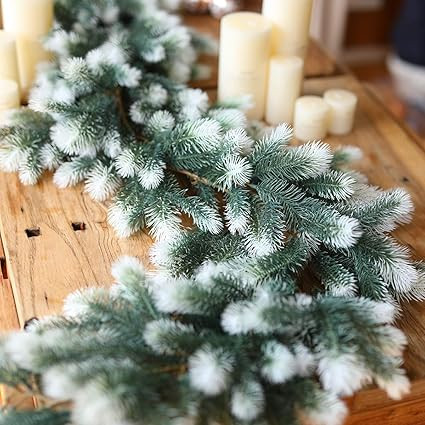 PARTY JOY Seasonal Artificial Christmas Garland Pine Cypress Greenery Garland Holiday Outdoor Win... | Amazon (US)