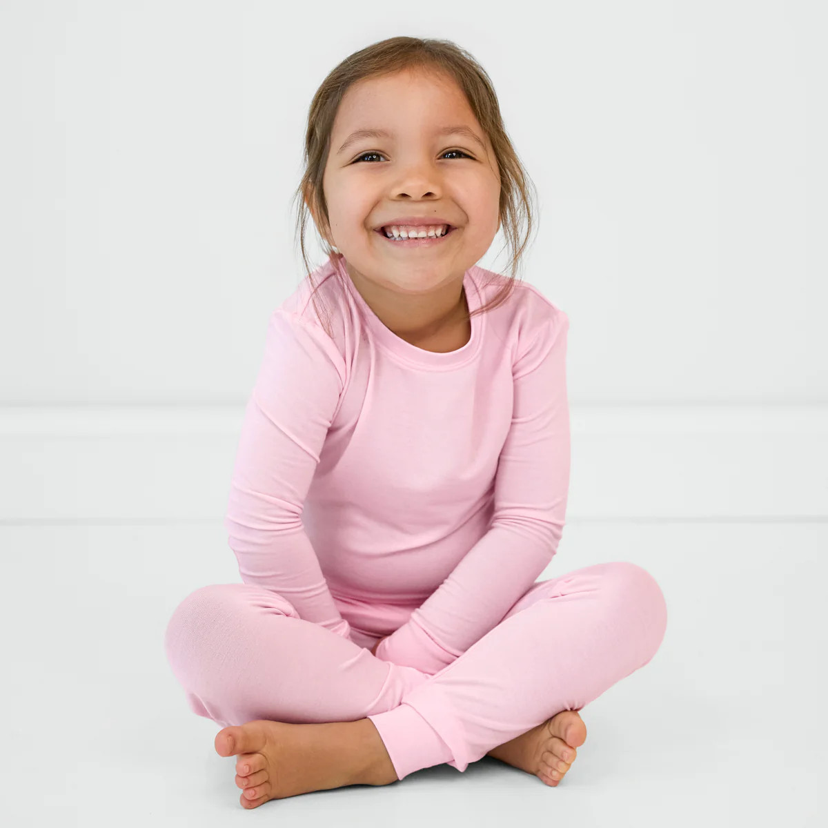 Soft Pink Two-Piece Pajama Set | Little Sleepies