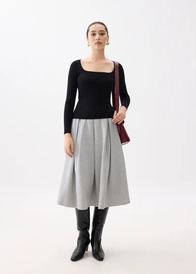 Mikaela Knit Square Neck Top | Love, Bonito USA