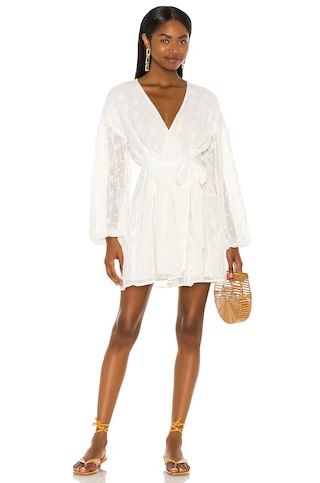 MINKPINK Jessika Drop Waist Mini Dress in White from Revolve.com | Revolve Clothing (Global)