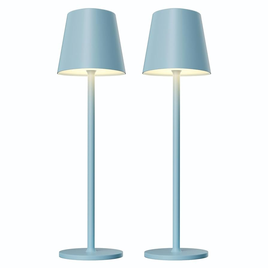 Kakanuo Blue Cordless Lamp, Rechargeable Lamps, Battery Operated, 3 Color Temperature, Stepless D... | Amazon (US)