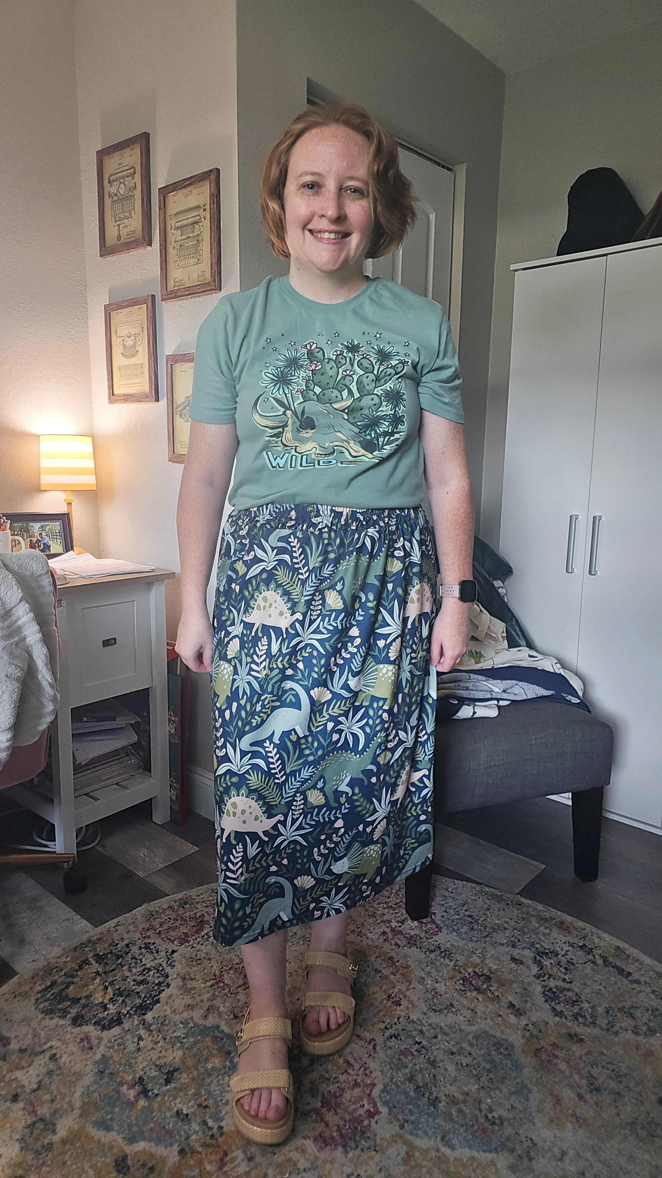 Still loving the dinosaur shirt.

My t-shirt is from Rural King, and it is one of the softest shirts I own. But I can't link to it on here, so I'm not linking it at all. 

 #LTKootd #LTKPetite #LTKWorkwear