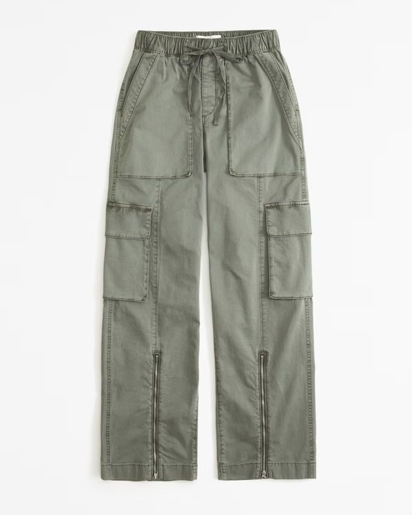 Women's Baggy Cargo Pull-On Pant | Women's New Arrivals | Abercrombie.com | Abercrombie & Fitch (US)