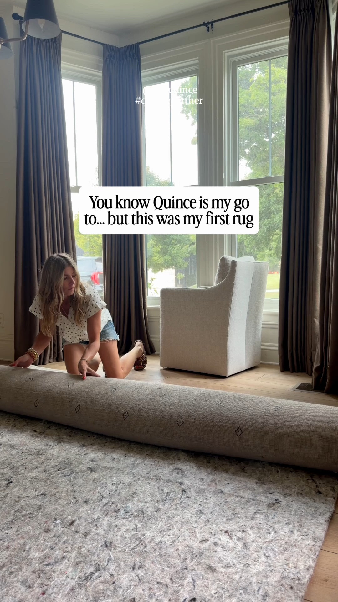 #QuincePartner You guys already know Quince bedding is my go to, but this was my first Quince rug and I’m so glad I finally tried one. 🤍 The Dakota Hand Loomed Wool Rug in Taupe is absolutely gorgeous, and the quality is every bit as good as the bedding I’ve loved for years. For the bedroom, I went with the Signature Giza Cotton Sateen Sheets in Ivory. I own them in every color because they’re the softest sheets I’ve ever slept on. I paired them with the Bamboo Dream Quilt in Sand, and I couldn’t be happier with how both rooms turned out. @onequince #quincepartner @Quince

#LTKSaleAlert #LTKHome