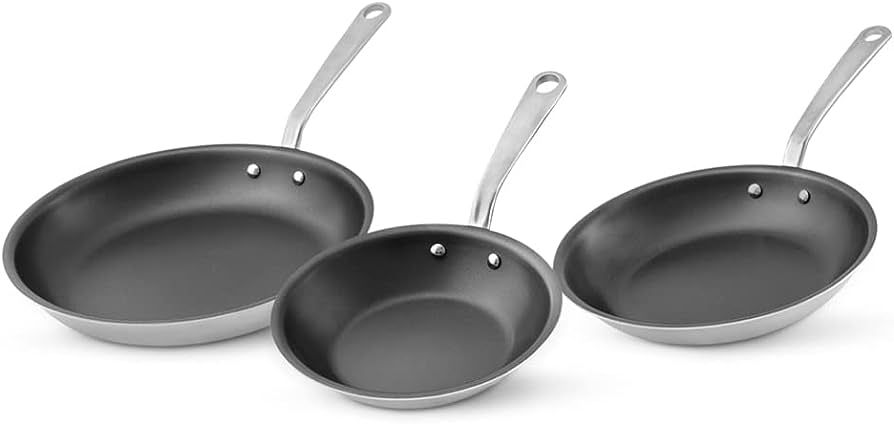 Made In Cookware - Non Stick 3 Piece Frying Pan Set (Includes 8",10",12") - 5 Ply Stainless Clad ... | Amazon (US)