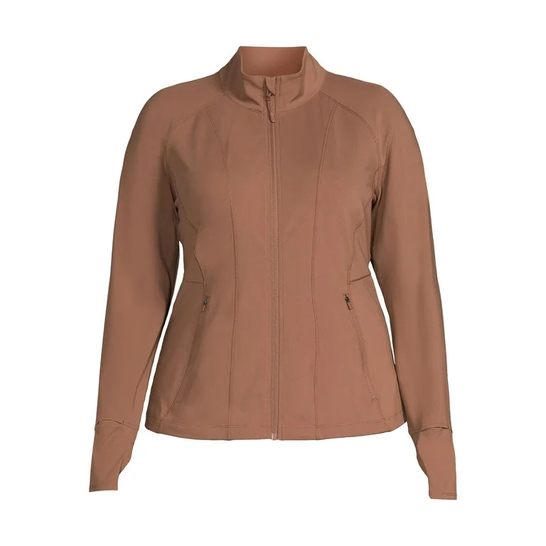 Avia Women's Plus Size Performance Active Jacket, Sizes 1X-4X - Walmart.com | Walmart (US)