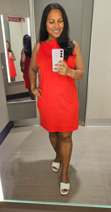 Love the simple design, the neckline and shape of this dress! Comes in multiple colors and perfect for summer! I'm wearing Large but medium would be the better fit.

#LTKStyleTip #LTKFindsUnder50 #LTKMidsize