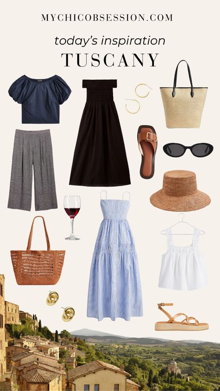 Today’s summer outfit inspiration comes from Tuscany, a region in Italy known for its rolling hills, picturesque views, medieval towns and world-famous wines. Linen, long dresses, straw accents and gold jewelry are the perfect way to dress for an afternoon strolling the vineyards.

#LTKeurope #LTKSeasonal #LTKstyletip