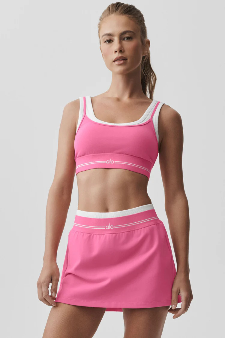 Airbrush Better Together Bra - Paradise Pink/White | Alo Yoga (US)
