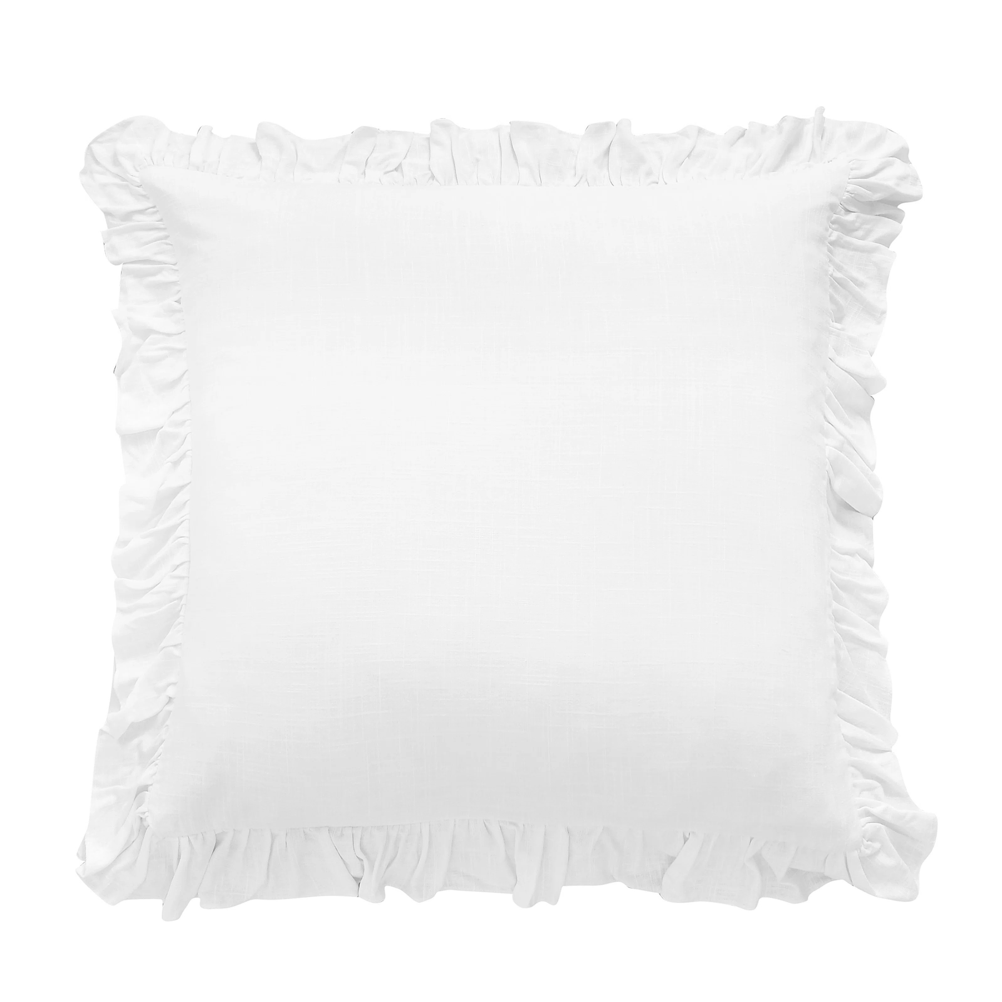 HiEnd Accents Lily Washed Linen Ruffled Classic Chic Romantic Farmhouse | Wayfair | Wayfair North America