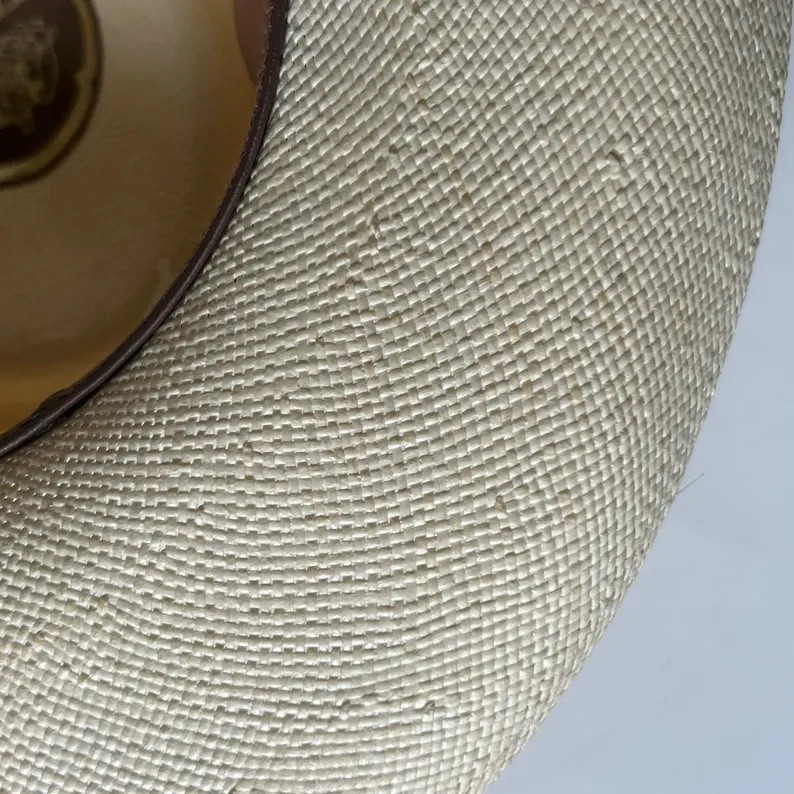 Vintage Stetson Straw Cowboy Hat with Black Band, 7X | Etsy (US)