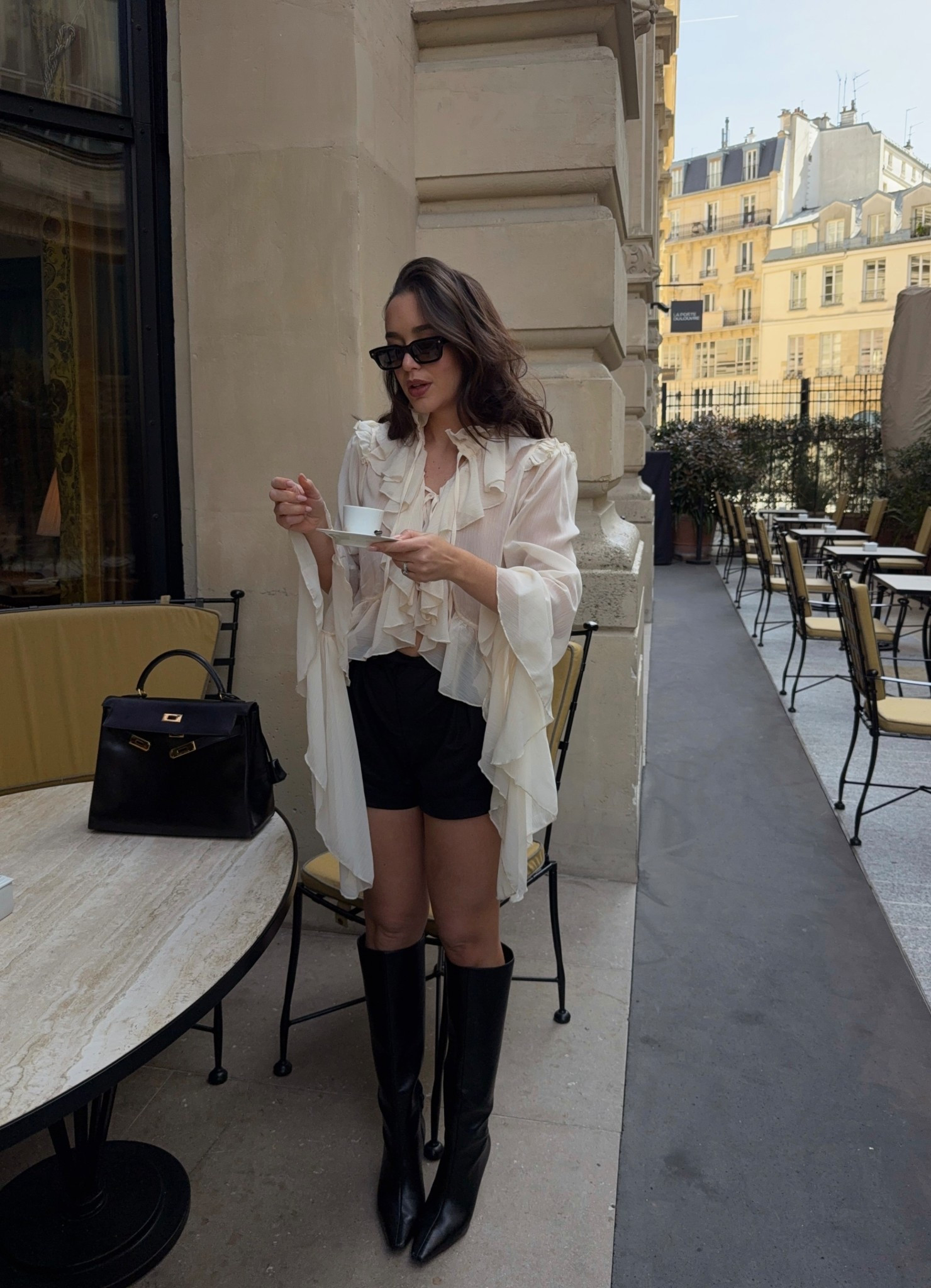 Ruffle blouse outfit 

#LTKstyletip #LTKuk #LTKspring