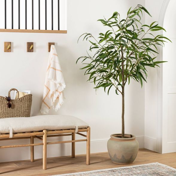 73" Artificial Weeping Eucalyptus Tree in Pot - Threshold™ designed with Studio McGee | Target