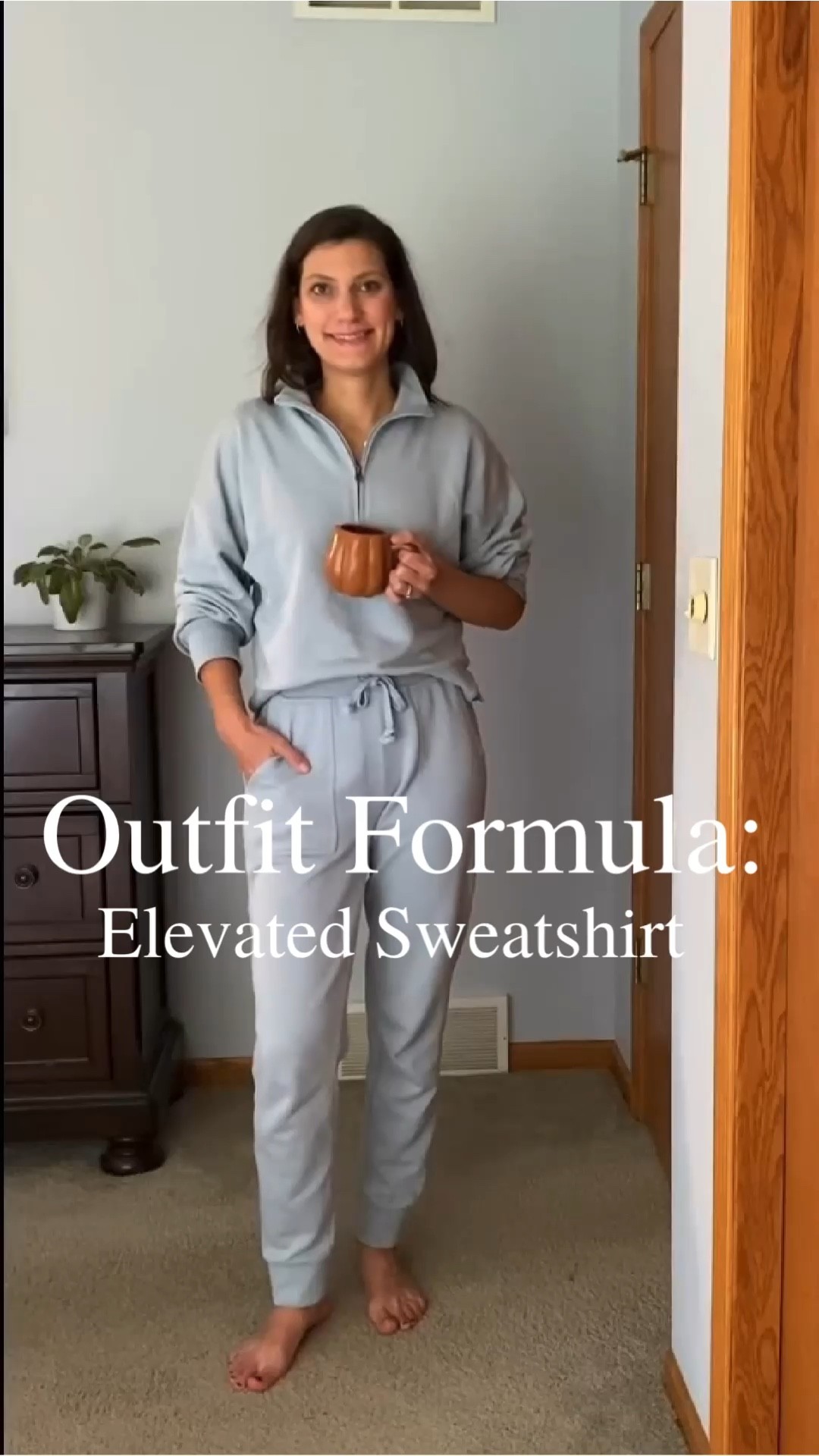 One of my favorite loungewear sets by #ABLE. Perfect for lounging at home, running errands, or simply swap the pants for jeans for a cute casual outfit. This is also a great travel outfit that can easily pull double duty. 
Sizing: sweatshirt small, sweatpants extra small, jeans 26, jacket small, sneakers sized up one size. 

#LTKsalealert #LTKtravel #LTKstyletip