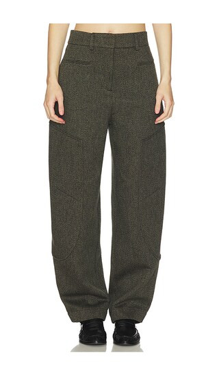 Mouline Suiting Curved Pant in Forest Night | Revolve Clothing (Global)