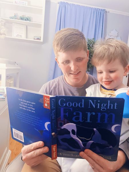 We have been “party prepping” all afternoon/evening 🎈, and our sweet little country boy sure is excitedddddd!!! 😍 Only fitting that we read “Good Night Farm” on his “birthday party eve” for his little farm/tractor themed party tomorrow!! 🚜🌾🐮

#LTKfamily #LTKhome #LTKkids