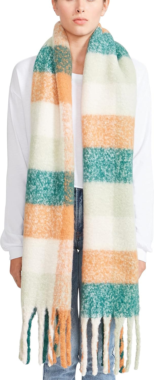 STEVE MADDEN WOMEN'S COLOR BLOCK OBLONG SCARF | Amazon (US)