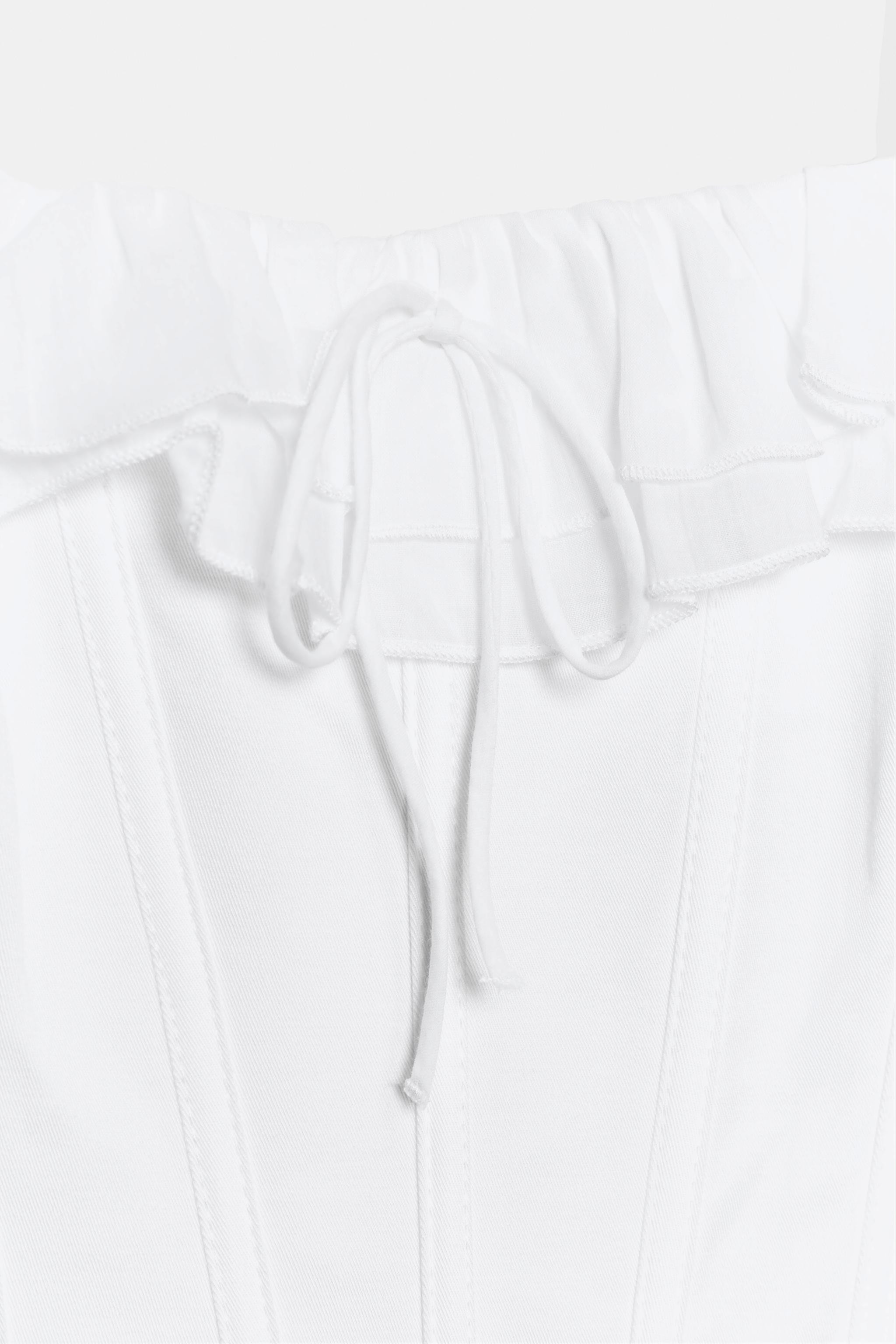 CORSETRY-INSPIRED RUFFLED TOP | Zara UK