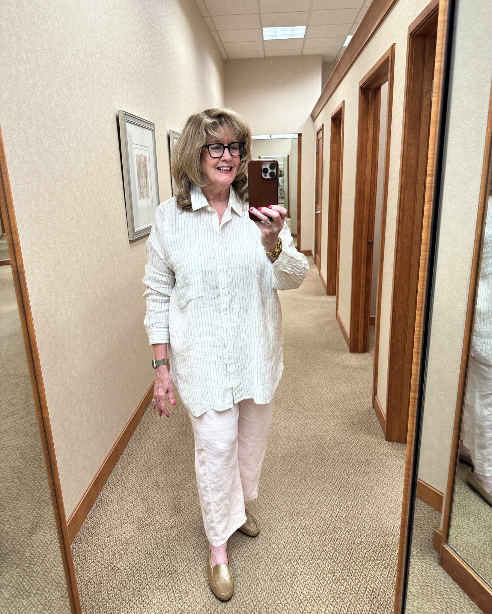 This top and dress are so chic for summer heat. The stripe is a new Eileen Fisher color called bronze.  Both garments are exceptional.

#LTKMidsize #LTKOver40 #LTKSeasonal
