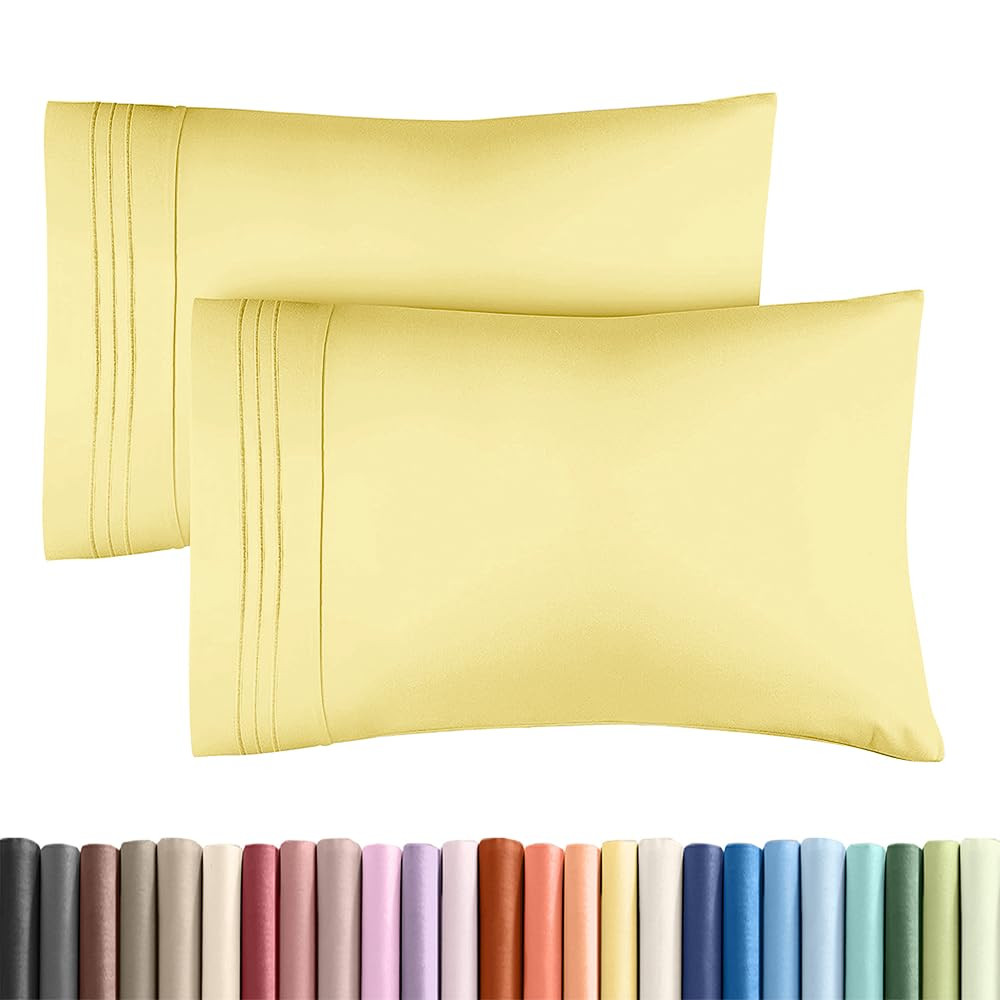 Standard Pillow Cases Set of 2 - Ultra-Soft Hotel Quality Pillowcase Covers - Comfy & Wrinkle Fre... | Amazon (US)