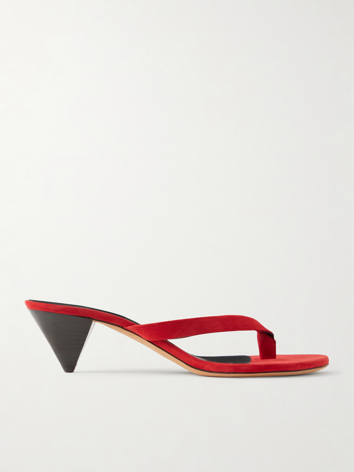 JUDE - Rooty Suede Sandals - Red | NET-A-PORTER (UK & EU)