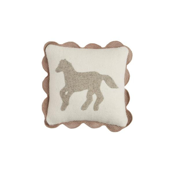 Horse Felted Mini Pillow | Mud Pie