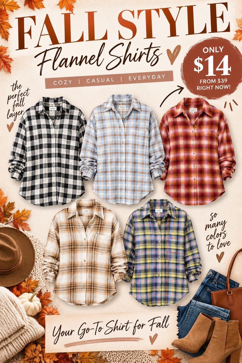 Only $14 for these women’s flannel shirts

#LTKSaleAlert