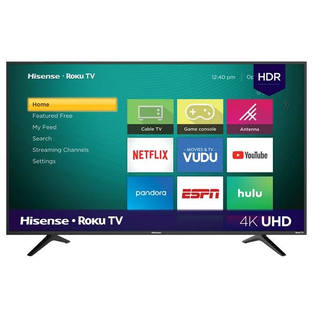 Hisense 58" Class 4K UHD LED Roku Smart TV HDR 58R6E | Walmart (US)