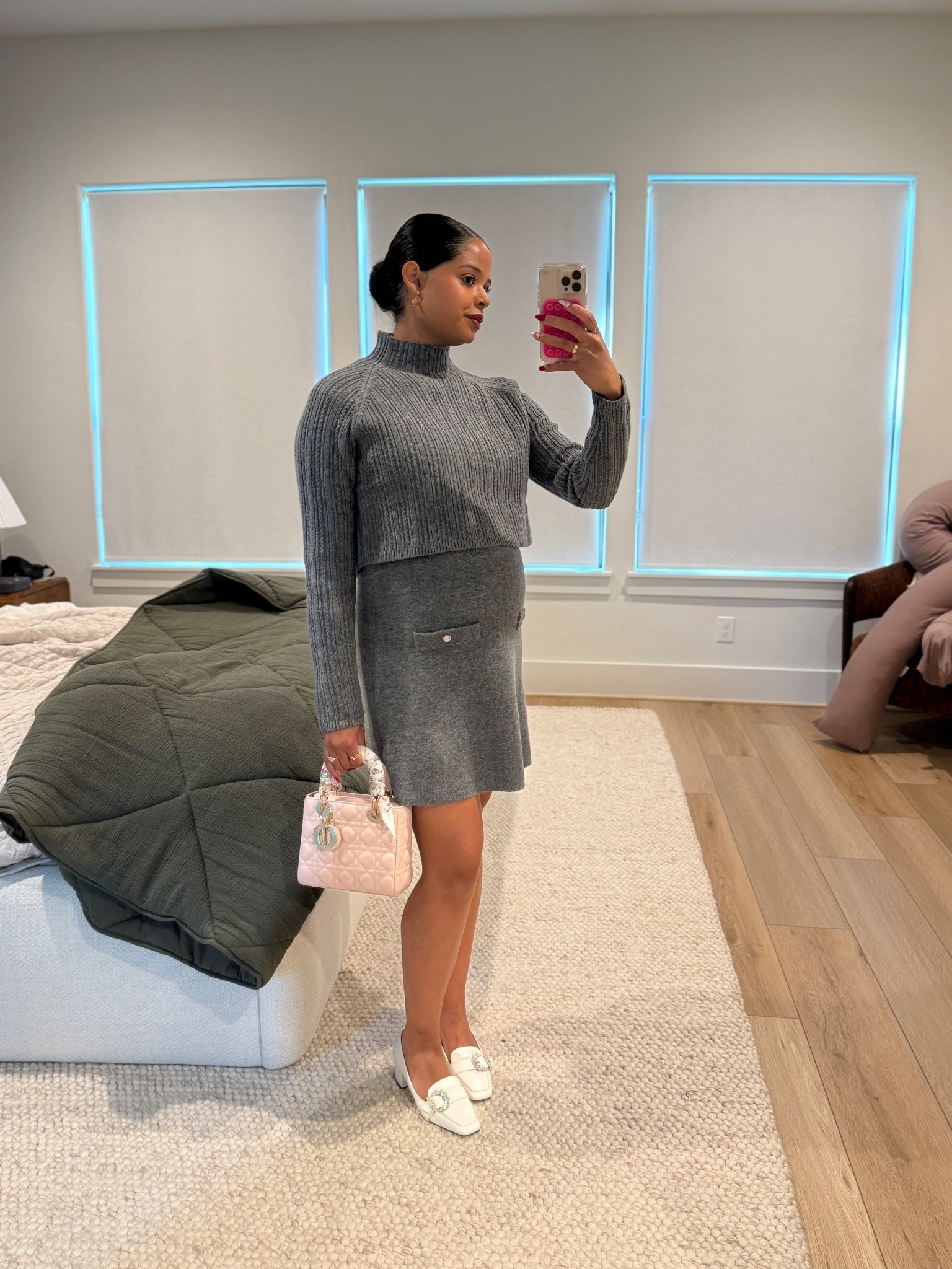 Bump winter OOTD! On sale now! Wearing size 40. #sale #majeparis #maje #ootd #bump #maternity #pregnancy 

#LTKBump #LTKSaleAlert #LTKHoliday